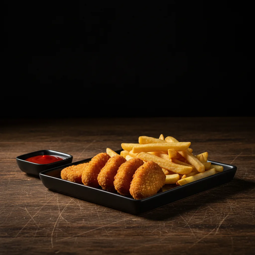 Zestaw frytki & nuggetsy